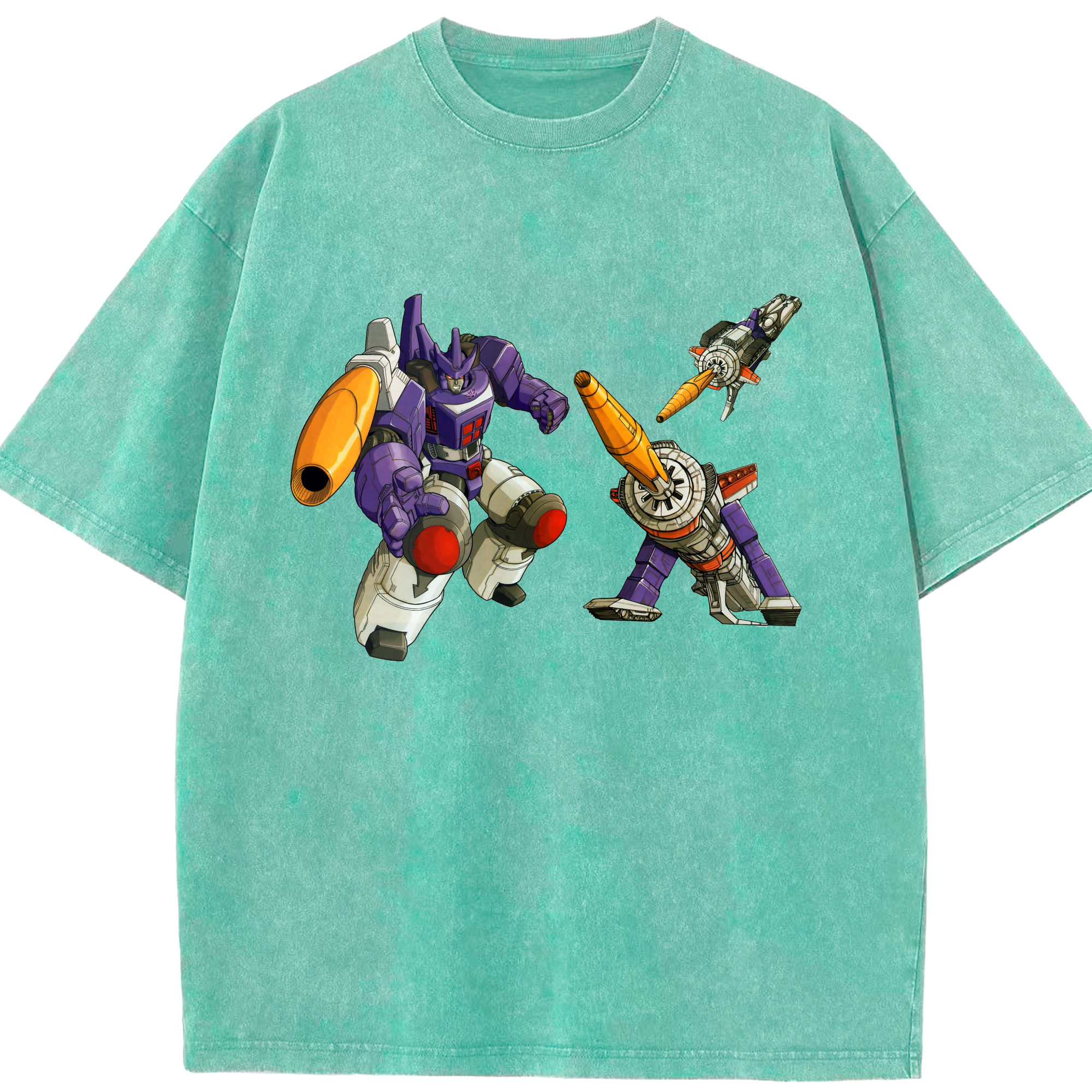 （画像用）  綿100% ヴィンテージ風 半袖Tシャツ（フロントプリント）